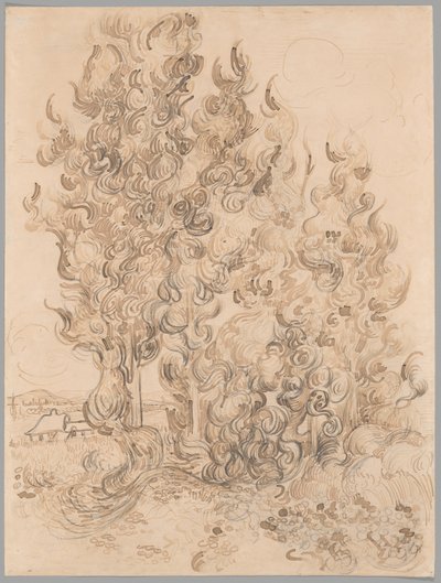 Cypresser af Vincent van Gogh