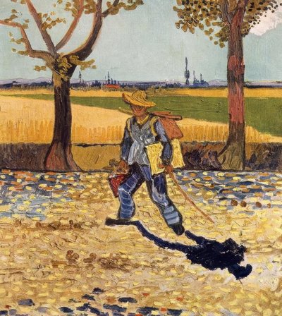 Maleren på vej til arbejde af Vincent van Gogh