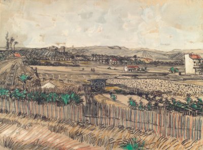 Den blå vogn af Vincent van Gogh