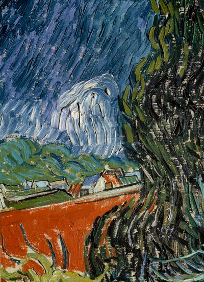 Doktor Gachets have i Auvers sur Oise (Auvers-sur-Oise) Detalje. Maleri af Vincent van Gogh (1853-1890) 1890 søn. 0,73x0,52 m Paris, Orsay Museum af Vincent van Gogh