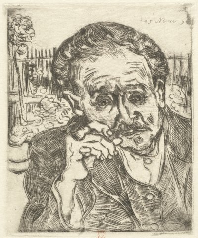 Dr. Gachet (Man with a Pipe) af Vincent van Gogh