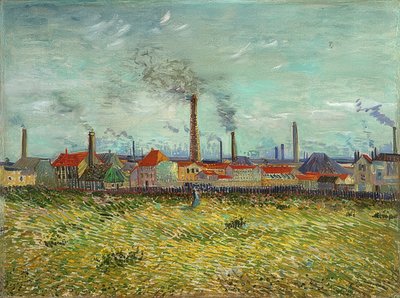 Fabrikker i Clichy. 1887 af Vincent van Gogh