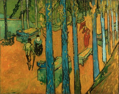 Faldende efterårsblade (Les Alyscamps) af Vincent van Gogh