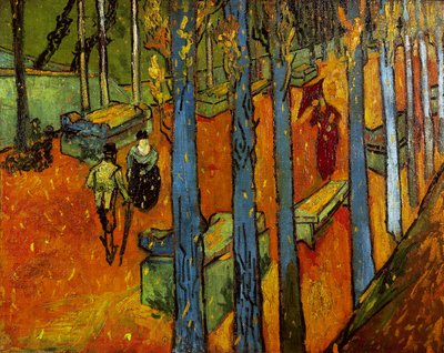 Faldende blade (Les Alyscamps) af Vincent van Gogh