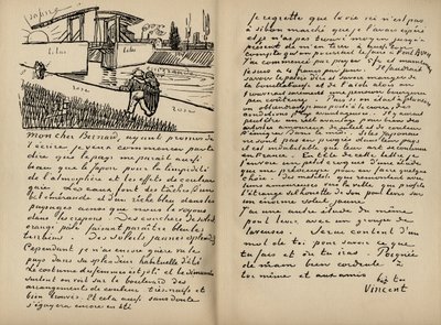 Faksimile af et brev fra Vincent Van Gogh til Emile Bernard den 18. marts 1888, fra bogen 