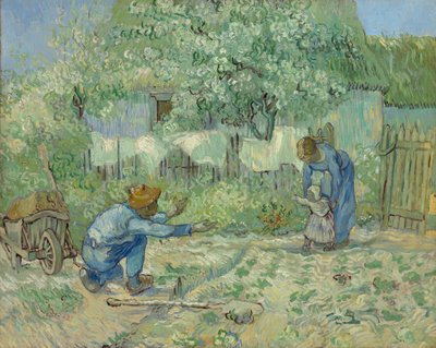 Første skridt, efter hirse, 1890. af Vincent van Gogh