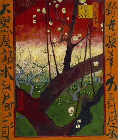 Blomstrende blommetræ (efter Hiroshige) af Vincent van Gogh