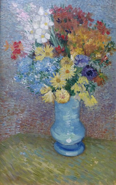Blomster i en blå vase, ca. 1887 (olie på lærred) af Vincent van Gogh