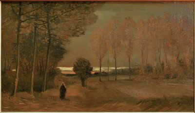 Efterårslandskab om aftenen af Vincent van Gogh