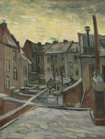 Hinterhofe i Antwerpen. 1885-86 af Vincent van Gogh