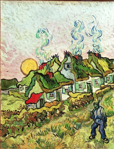 Hus og Figur af Vincent van Gogh