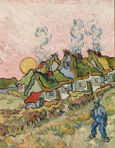 Huse og Figur af Vincent van Gogh