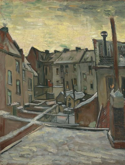 Huse set fra bagsiden af Vincent van Gogh