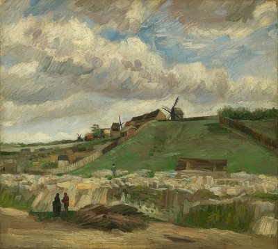 Montmartre bakke med stenbrud. Paris, juni-juli 1886 af Vincent van Gogh