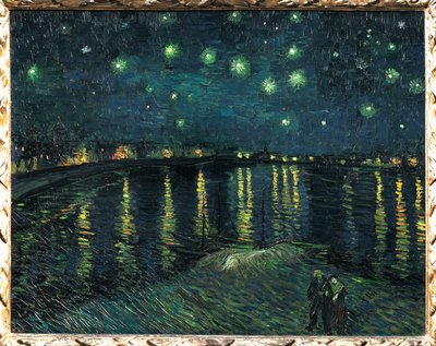La nuit etoilee - Starry night, Arles 1888 (maleri på lærred) af Vincent van Gogh