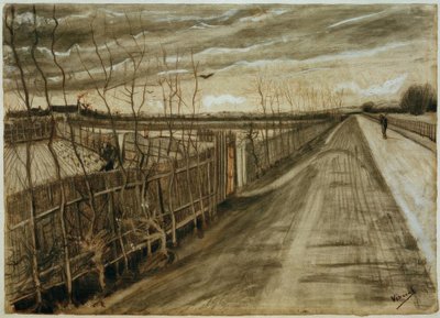Landstraße af Vincent van Gogh