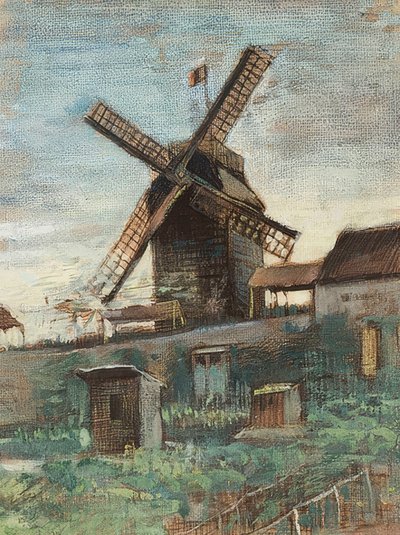 Le Moulin Le Blute-fin. 1886 af Vincent van Gogh