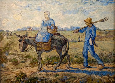 Om morgenen. På vej på arbejde (efter hirse) af Vincent van Gogh