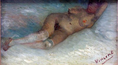 ""Nu sofa"" (liggende nøgen) Peinture de Vincent van Gogh (1853-1890) 1887 krroller-muller Museum Otterlo, Pays-Bas af Vincent van Gogh