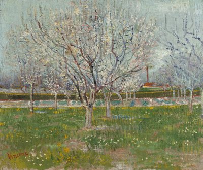 Orchard in Blossom (Blommetræer) af Vincent van Gogh