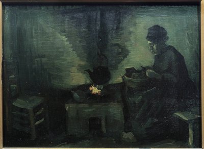 Bonde Peiture Marouflee på træ af Vincent van Gogh (1853-1890) 1885 Søn. 0,29x0,4 m Paris, Musee d