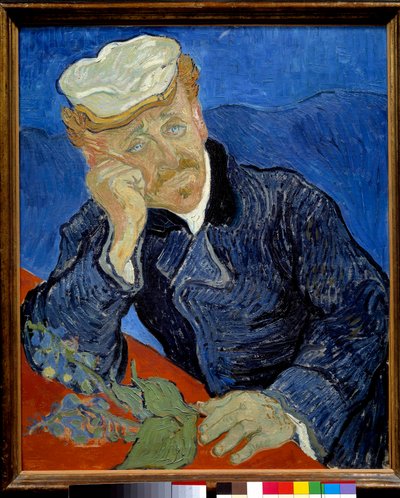 Portræt af doktor Paul Gachet (1828-1909) Maleri af Vincent van Gogh (1853-1890) 1890 søn. 0,68x0,57 m Paris, musee d