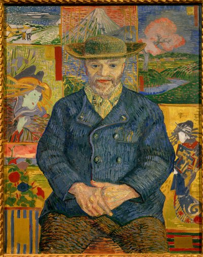 Portræt af Fader Tanguy maleri af Vincent Van Gogh (1853-1890) 1887 Søn. 0,92x0,73 m Paris, musee Rodin - Portræt af far Tanguy (Julien Tanguy af Vincent van Gogh
