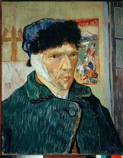Selvportræt med bandageret øre af Vincent van Gogh