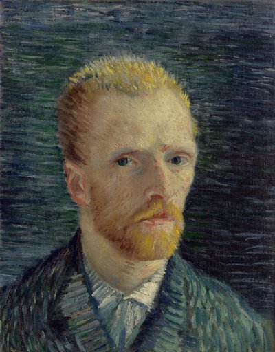 Selvportræt af Gogh, Vincent, van (1853-1890). Olie på lærred, størrelse: 42,2x34,5 af Vincent van Gogh