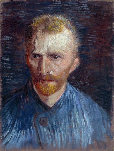 Selvportræt af Gogh, Vincent, van (1853-1890). Olie på lærred, størrelse: 44,5x33,6 af Vincent van Gogh