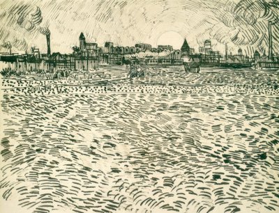 Sommeraften i Arles af Vincent van Gogh