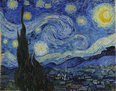 Stjerneklar nat af Vincent van Gogh