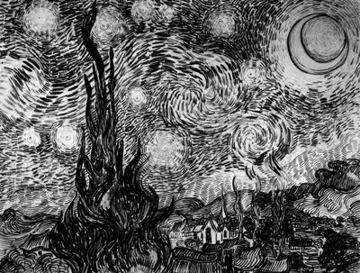 Stjerneklar nat af Vincent van Gogh