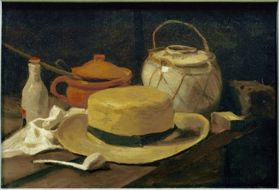 Stilleben med en gul stråhat af Vincent van Gogh