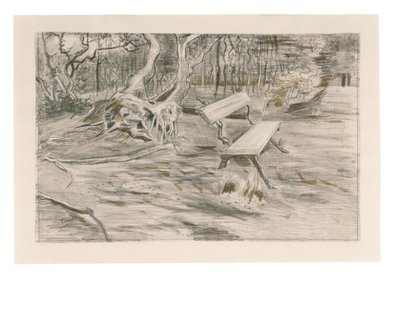 Bænken, 1882 af Vincent van Gogh