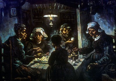 Kartoffelspiserne, 1885 af Vincent van Gogh
