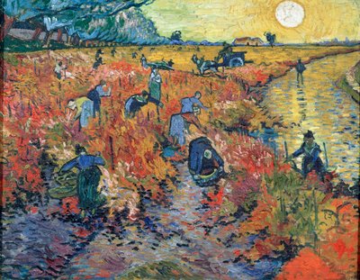 De røde vingårde i Arles, 1888. af Vincent van Gogh