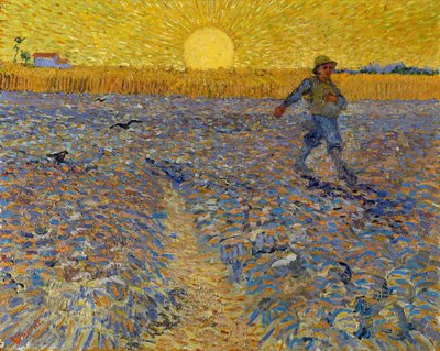 The Sower, ca. 1888 (olie på lærred) af Vincent van Gogh