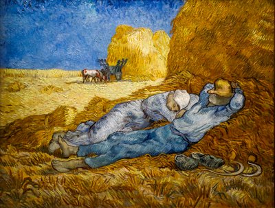 Meridianlinjen også kendt som The Siesta af Vincent van Gogh