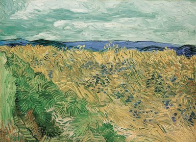 Hvedemark med kornblomster, Auvers-sur-Oise. 1890 af Vincent van Gogh