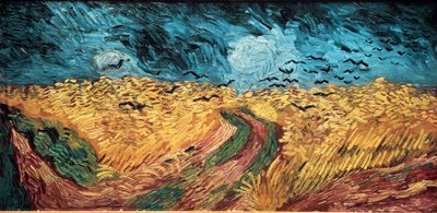 Hvedemark med krager af Vincent van Gogh
