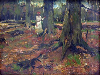 Pige i skoven af Vincent van Gogh
