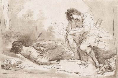 Cephalus og Procris, 1764-98. af Vincenzio Vangelisti