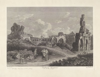 Amfitheater Van Capa Fruitsetron Spool til S. Maria Di Capua (titel på Oblett) af Vincenzo Alloja