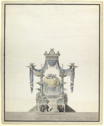 Katafal for kejserinde Katarina den Store 1729-1796, 1796 af Vincenzo Brenna