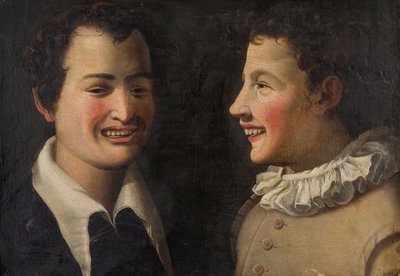 To unge mennesker griner To drenge griner, Anden halvdel af 1500-tallet .. af Vincenzo Campi