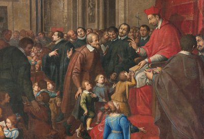 Milano, San Francesco da Paola-kirken, Fratelli Campi, San Carlo etablerer skolen for kristen doktrin af Vincenzo and Campi Antonio Campi