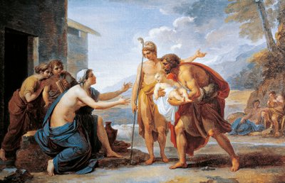 Paris og Hecuba, af Vincent Camuccini (1771-1844) af Vincenzo Camuccini