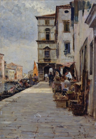 Marked i Chioggia af Vincenzo Caprile