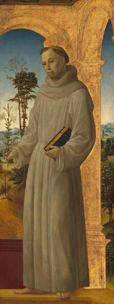 Sankt Antonius af Padua, ca. 1495-1500 (olie () på panel) af Vincenzo Foppa